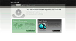 Desktop Screenshot of janevski.org